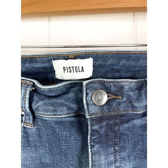 Pistola | Arielle Revolve Mid Rise‎ Dark Wash Stretchy Skinny Jeans 28 - Picture 4 of 11